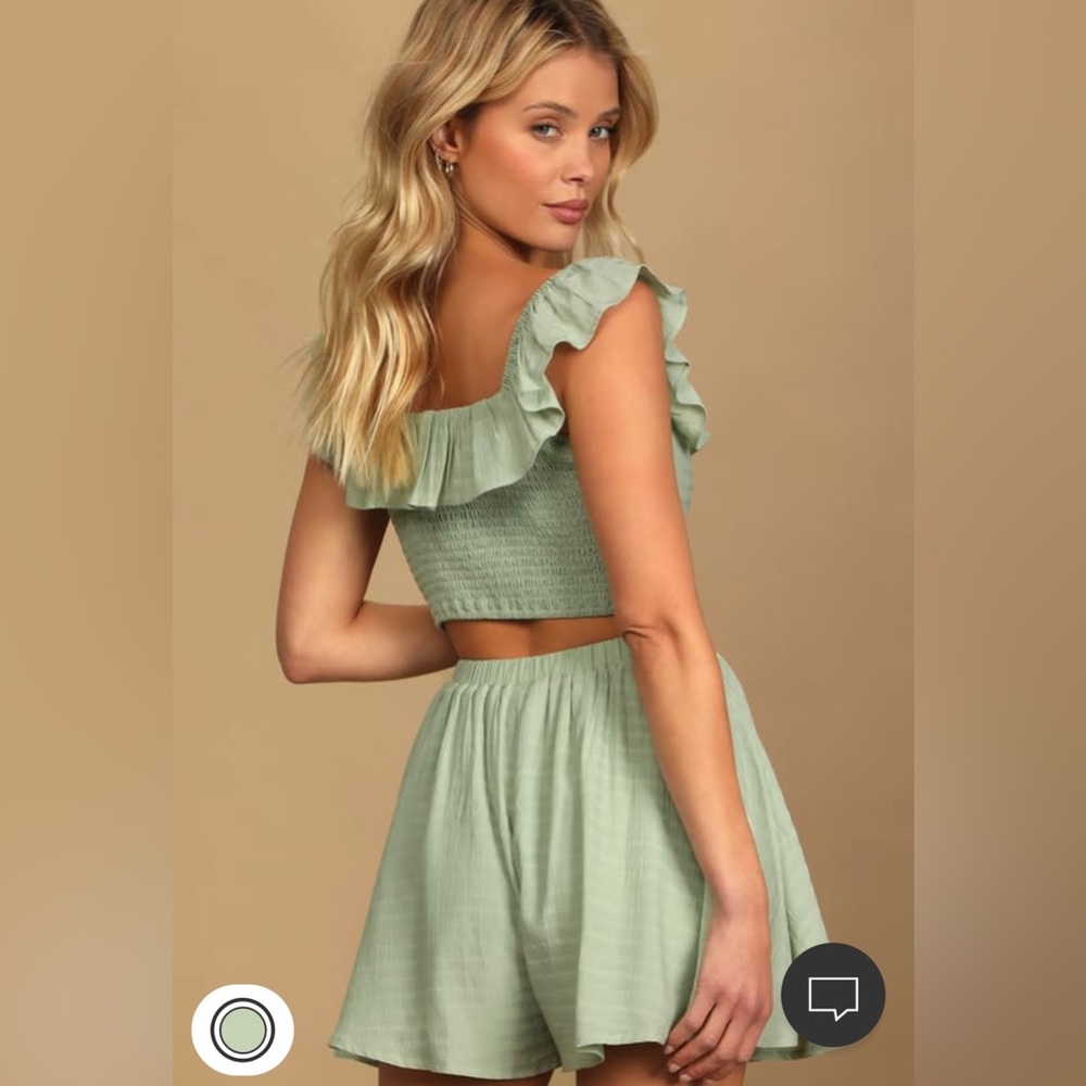 Spring to It Sage Green Shorts
